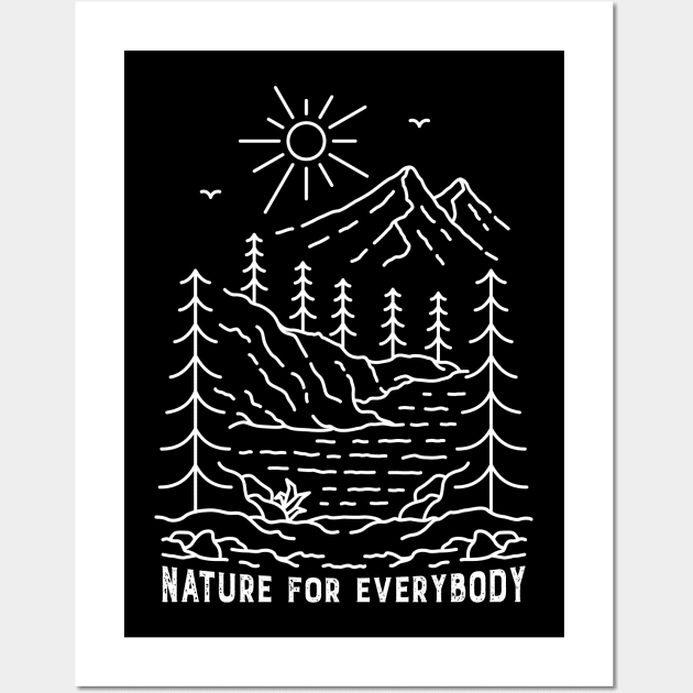 Nature for Everybody 1 Wall Art by VEKTORKITA